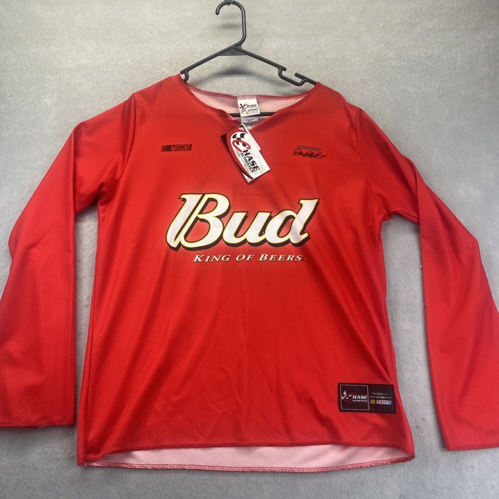 Dale Earnhardt Jr #8 Womens Jersey Budweiser Chase Authentics L Bud Vintage